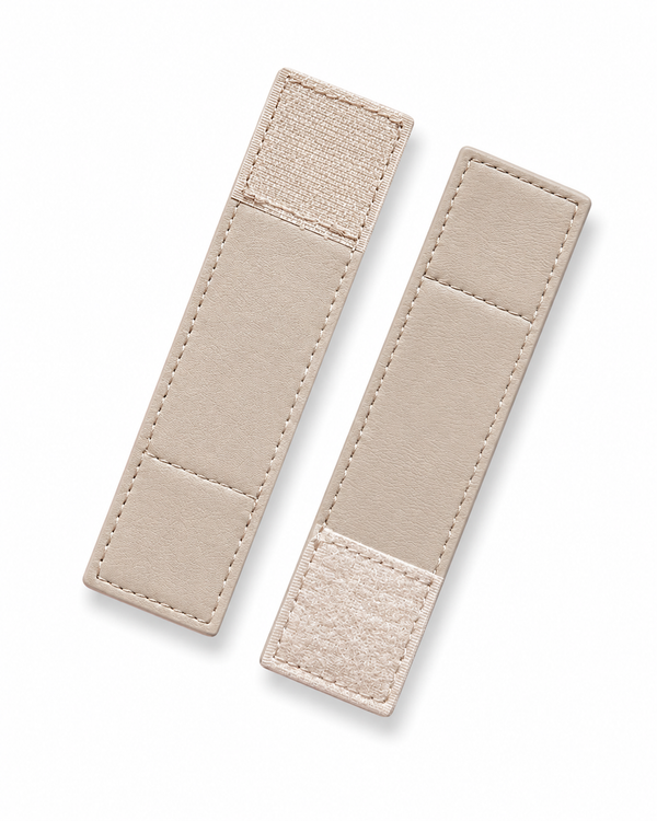 Replacement Pram Velcro Attachments - Oat Milk