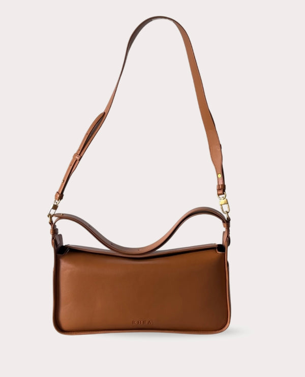 RHEA-Pram-Bag-Saddle-Tan-cross-body