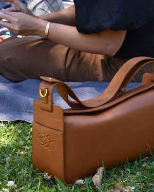 Pram Bag - Saddle Tan