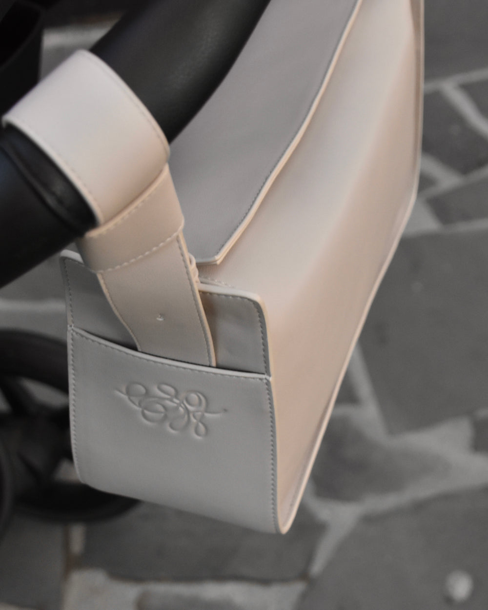Replacement Pram Velcro Attachments - Oat Milk