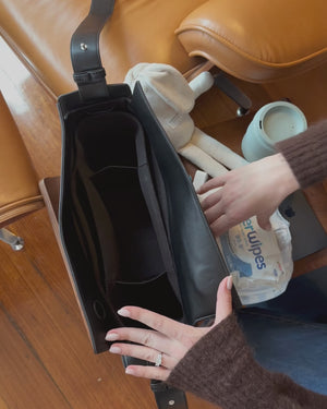 RHEA-Pram-Bag-Black-how-to-pack